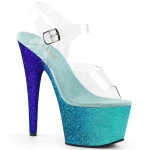 Bl� glimmer 18 cm Pleaser ADORE-708OMBRE poledance sko
