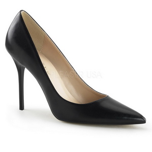 Black Matte 10 cm CLASSIQUE-20 pointed toe stiletto pumps