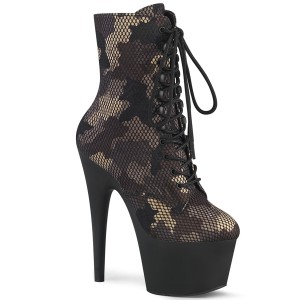 Camoflash canvas 18 cm ADORE-1020CM pleaser ankelst�vler med plateau