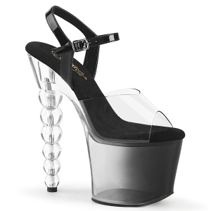 Gennemsigtig 18 cm BLISS-7082 plateau perle h�je h�le sko