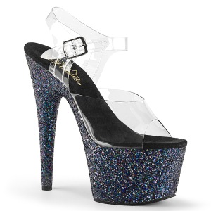 Glitter plateau 18 cm ADORE-708LG h�jh�lede sandaler - pole dance sandaler