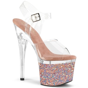 Guld 18 cm ESTEEM-708LG glitter h�jh�lede plateausko