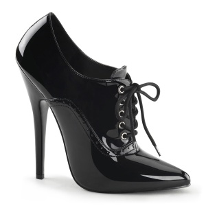 Lakl�der 15 cm DOMINA-460 oxford sko med h�je h�le