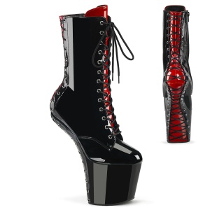 Lakl�der 20 cm CRAZE-1040FH Heelless ankle boots pony heels sorte