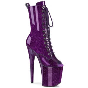 Lakl�der 20 cm FLAMINGO-1041GP �ben t� ankelboots - h�jh�lede boots Lilla