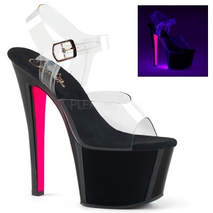 Lyserd 18 cm SKY-308TT Neon plateau high heels sko