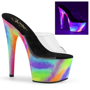 Neon 18 cm ADORE-701GXY h�jh�lede mules - pole dance mules