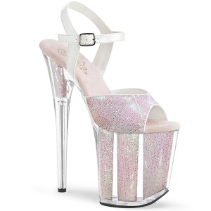 Opal glitter 20 cm Pleaser FLAMINGO-810G Pole dancing high heels shoes