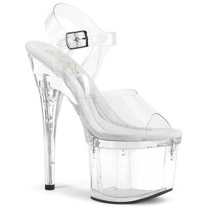 Perspex plateau 18 cm TREASURE-708EST pleaser h�je h�le transparent