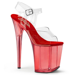 R�d 20 cm FLAMINGO-808T Akryl Plateau H�jh�lede Sandaler