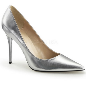 Silver Matte 10 cm CLASSIQUE-20 Pumps High Heels for Men
