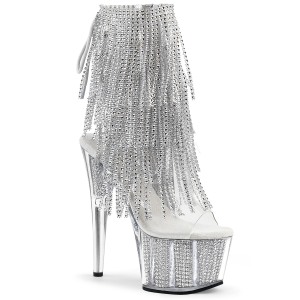 S�lv 18 cm ADORE-1017SRS ankelst�vler til damer med frynser