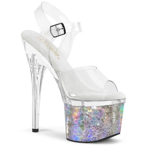 S�lv 18 cm ESTEEM-708CK glitter h�jh�lede plateausko