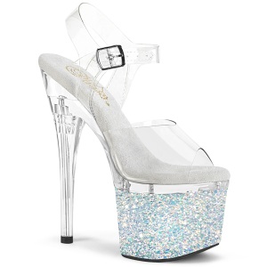 S�lv 18 cm ESTEEM-708LG-2 glitter h�jh�lede plateausko