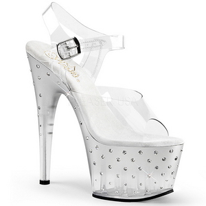 S�lv 18 cm STARDUST-708T Plateau H�jh�lede Sandaler Sko