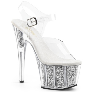 S�lv glimmer 18 cm Pleaser ADORE-708G poledance sandaler