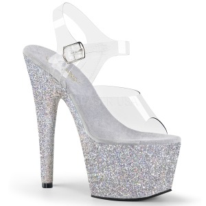 S�lv glimmer 18 cm Pleaser ADORE-708HMG poledance sko