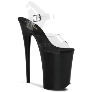 Sort 23 cm Pleaser INFINITY-908 H�je H�le Plateau