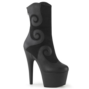 Sort ADORE 18 cm kvinder h�jh�lede boots plateau