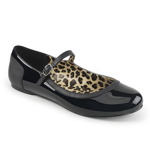 Sort Lakl�der ANNA-02 store st�rrelser ballerina sko