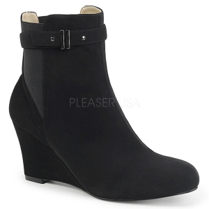 Sort Ruskinds 7,5 cm KIMBERLY-102 store st�rrelser ankelst�vler dame