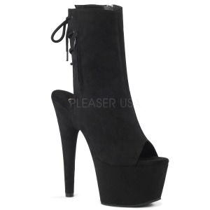 Sort faux suede 18 cm ADORE-1018FS pole dance ankelst�vler