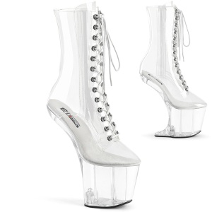 Transparent 20 cm CRAZE-1040C pleaser h�je h�le pony plateau