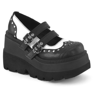 Vegan 11,5 cm SHAKER-27 alternative shoes platform black