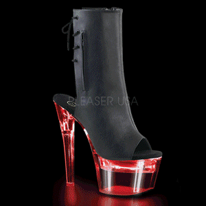 Vegan 18 cm FLASH-1018-7 ankelst�vler poledance LED p�re