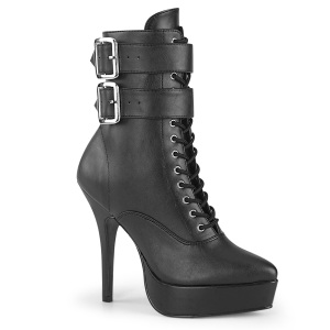 Vegan sort 13,5 cm INDULGE-1026 ankle booties til m�nd