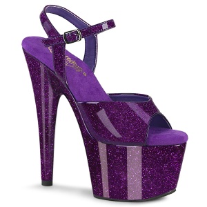 Violet 18 cm ADORE-709GP glitter plateau sandaler sko