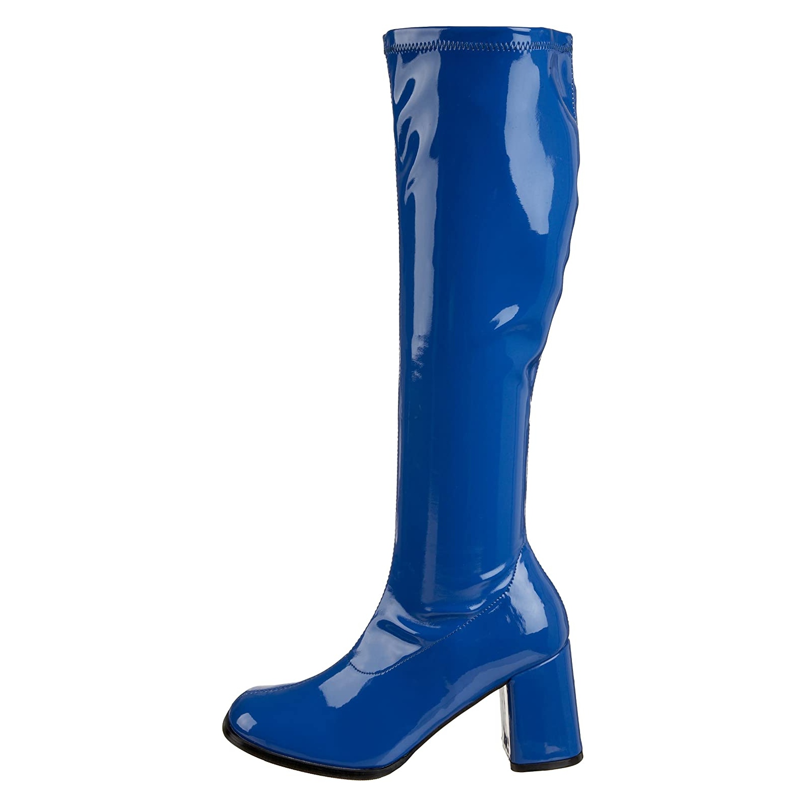 Blå 7,5 cm GOGO-300 hæle damestøvler til