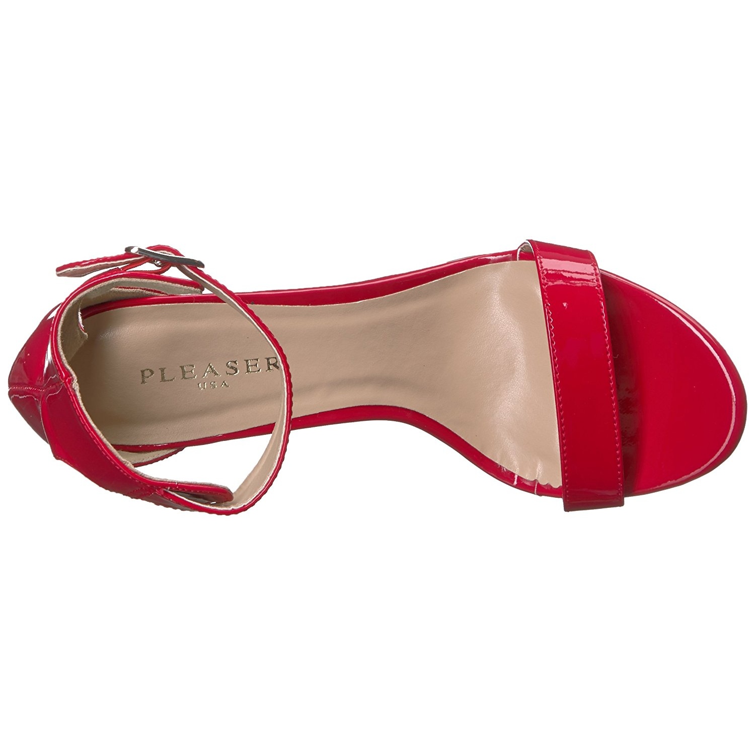 Rød 13 cm AMUSE-10 højhælede sandaler til kvinder