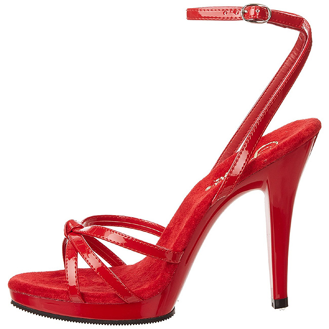 Rød 12 cm FLAIR-436 sko til kvinder