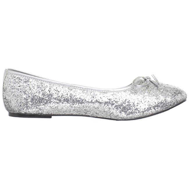 Sølv STAR-16G ballerina sko med hæle