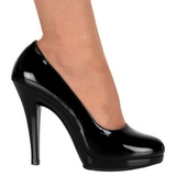 Sort Lak 11,5 cm FLAIR-480 dame pumps til m�nd