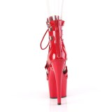 ADORE-1013MST 18 cm pleaser high heels ankle boots red