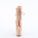 ADORE-1020 18 cm pleaser high heels ankle boots blush