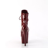 ADORE-1020 18 cm pleaser high heels ankle boots burgundy