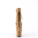 ADORE-1020 18 cm pleaser højhælede boots toffee