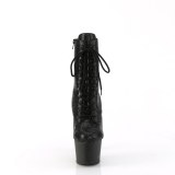 ADORE-1020RS 18 cm pleaser hjhlede boots strass sort