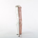 ADORE-1040TT 18 cm pleaser hjhlede boots blush hvide
