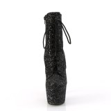 ADORE-GWR 18 cm pleaser hjhlede boots glitter sort