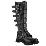 Ægte læder RIOT-21MP støvler med stål tå-kappe - demonia militærstøvler
