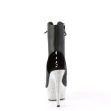 BEJ-1016-6 - 18 cm pleaser hjhlede boots strass slv