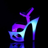 Bl 18 cm MOON-711MER Neon plateau high heels sko