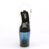 Bl 20 cm FLAMINGO-808SS glitter plateau sandaler sko