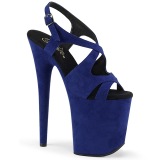 Blå Kunstlæder 20 cm FLAMINGO-831FS højhælede sandaler til kvinder