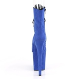Bl� faux suede 20 cm FLAMINGO-1021FS pole dance ankelst�vler