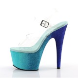 Bl� glimmer 18 cm Pleaser ADORE-708OMBRE poledance sko